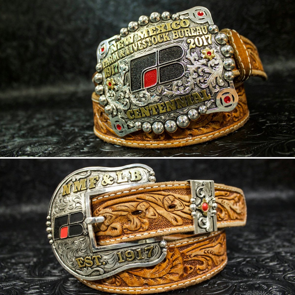Celebrate 100 years! New Centennial #buckles came out 👍 Thanks to <a href="/Rowdysilver/">Rowdy Silver</a>. Want one? Contact natalied@nmflb.org or call 575.532.4709