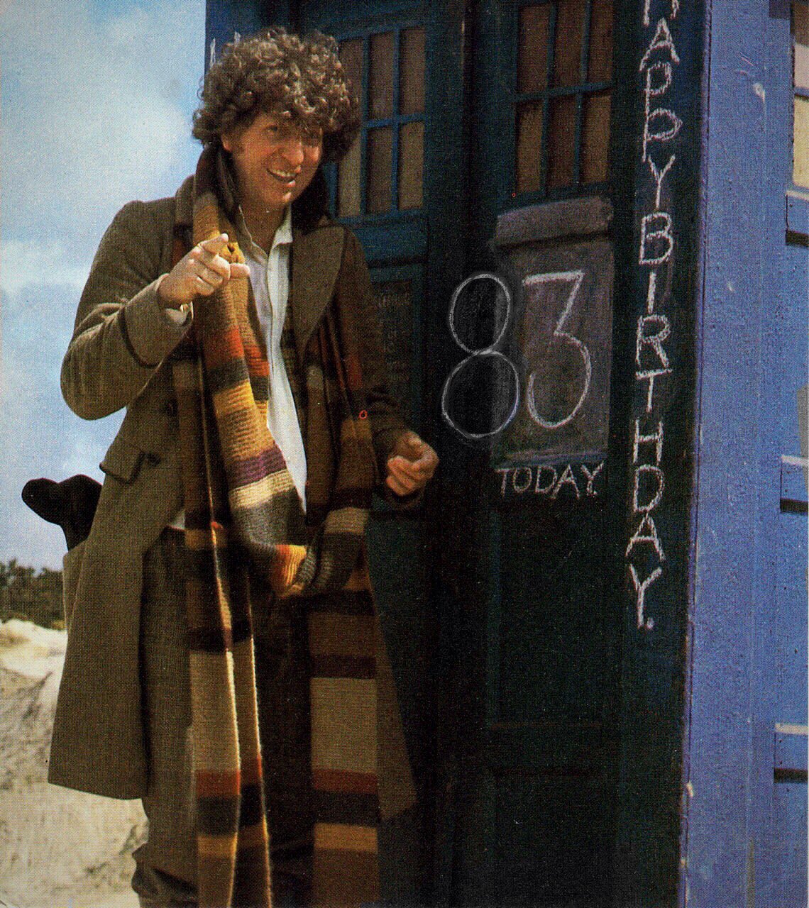 Happy Birthday to legend Tom Baker. He\s indomitable. Indomitable. 