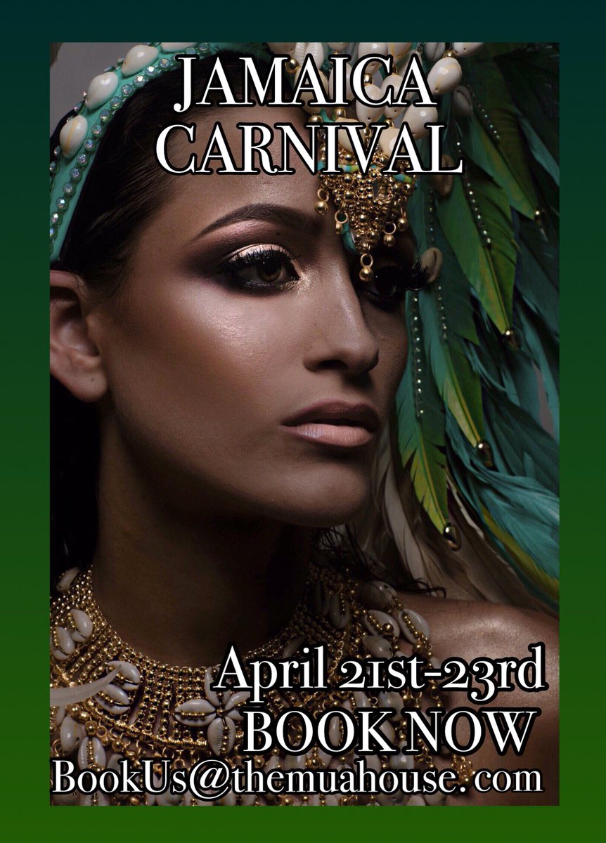themuahouse's tweet photo. Jamaica we are coming! ✨✨ #JACarnival #JamaicaCarnival #themuahouse #carnivalmakeup #muah #jamua #makeup #makeupartist 💋 https://t.co/LYLLyUadjq