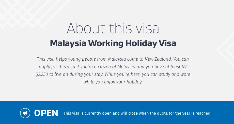 4tern's tweet photo. New Zealand Working Holiday Approved, What’s Next? https://t.co/Fb28YX7Yqu https://t.co/qGPDVbhiJY