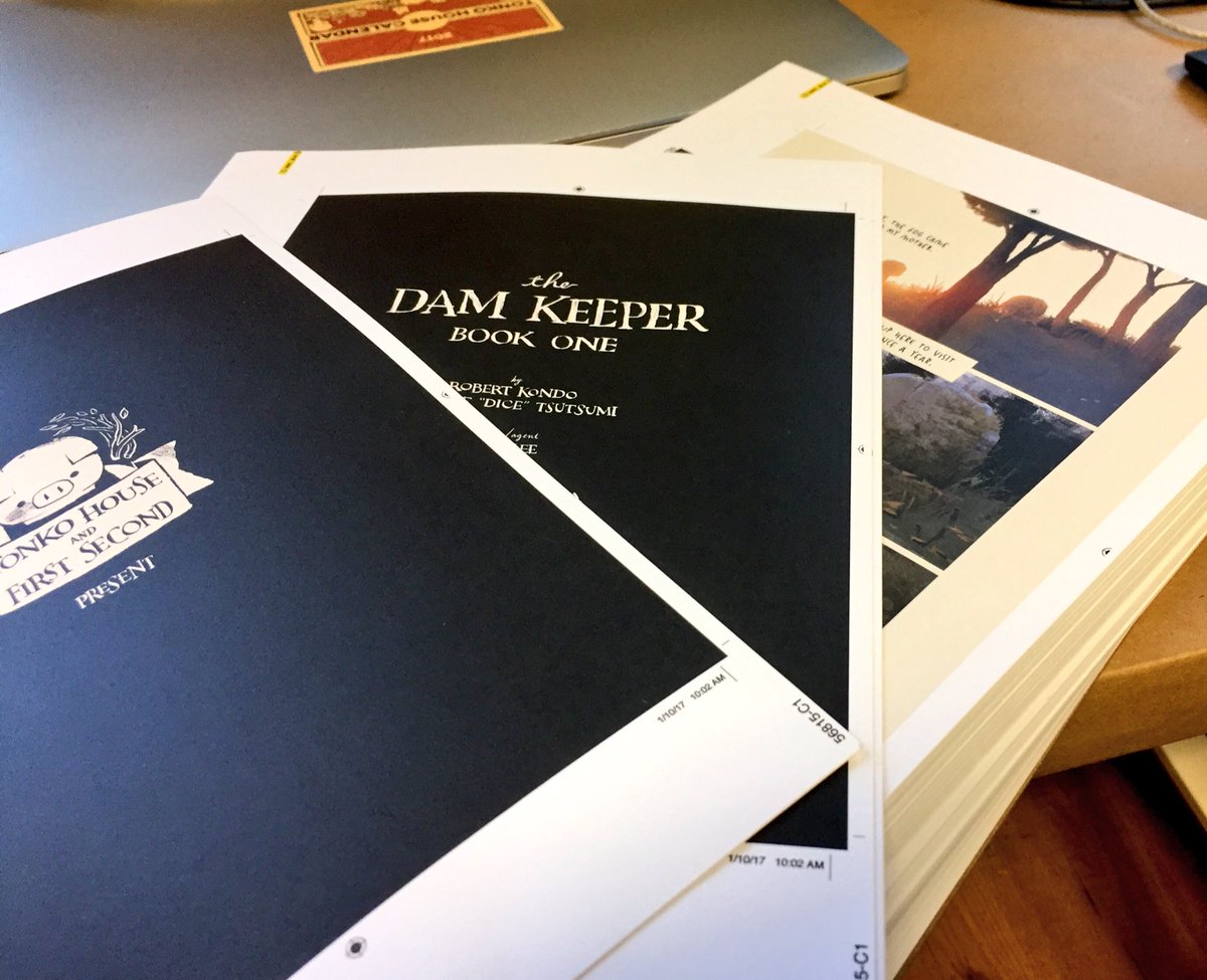 tonkohouse's tweet image. We got the proof of the book 1!  Super exciting!  #theDamKeeper #thedamkeeperGraphicNovel