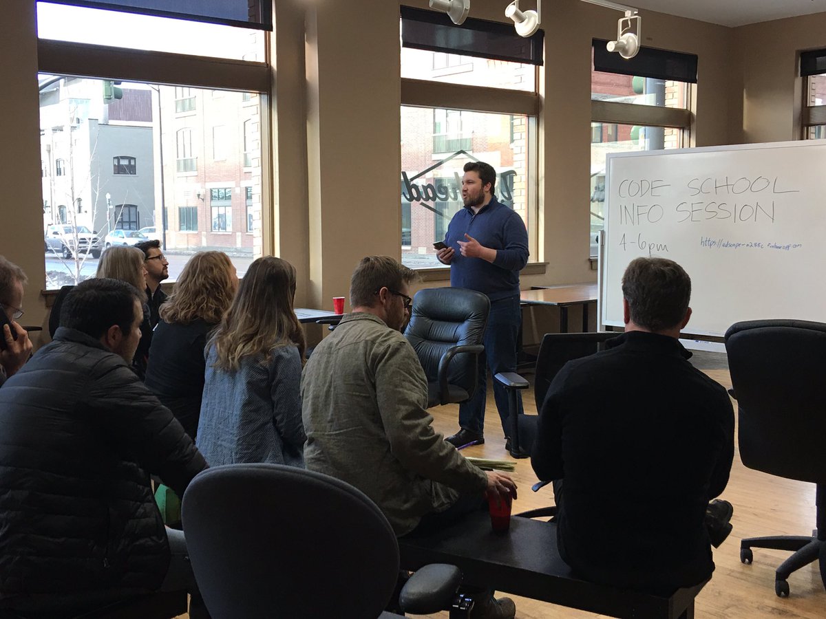 TrailheadBoise's tweet photo. #codeschoolBOI info session is underway! Did you know Part 1 of 3 is ✨FREE✨?? Enroll at https://t.co/IVZdCwufiQ #boise #coding https://t.co/JteTOqNnCg
