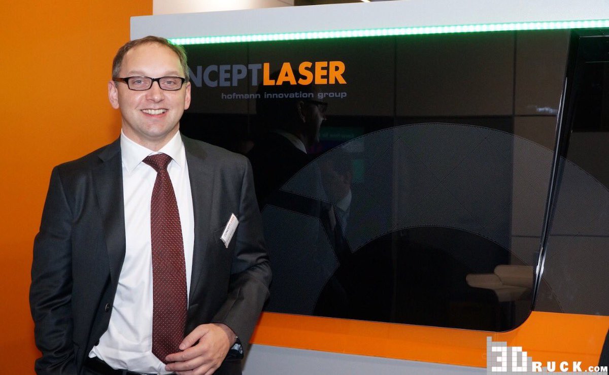 Concept Laser'in CEOsu Frank Herzog 2016'da da"3Boyutlu Yazıcı ve Üretim Endüstrisinin en başarılı Öncüsü" seçildi. #4cmedikal #conceptlaser