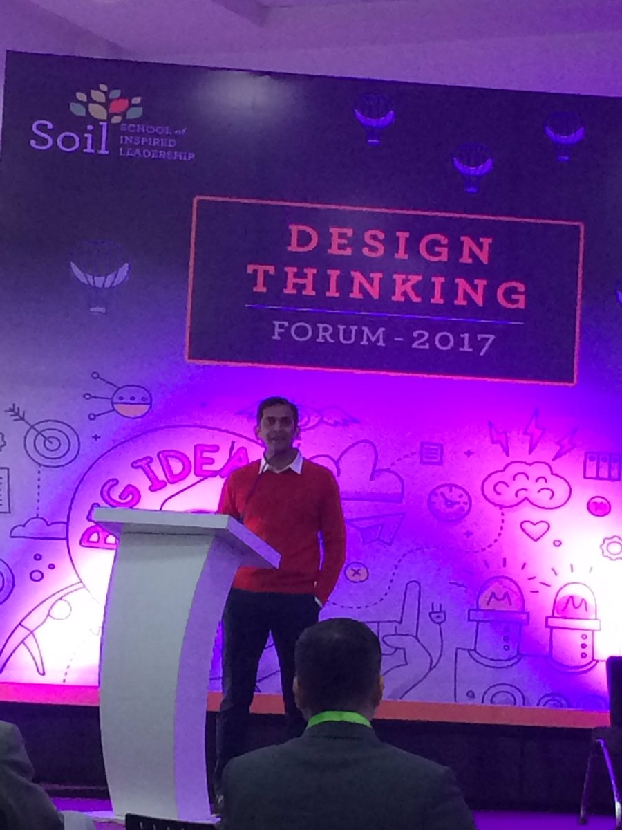 monbh's tweet photo. Mr. Ayush Chauhan, CEO @helloQS addressing the students, guests at #SOILDesignThinkingForum @SOILIndia https://t.co/m4NS6FsZm4