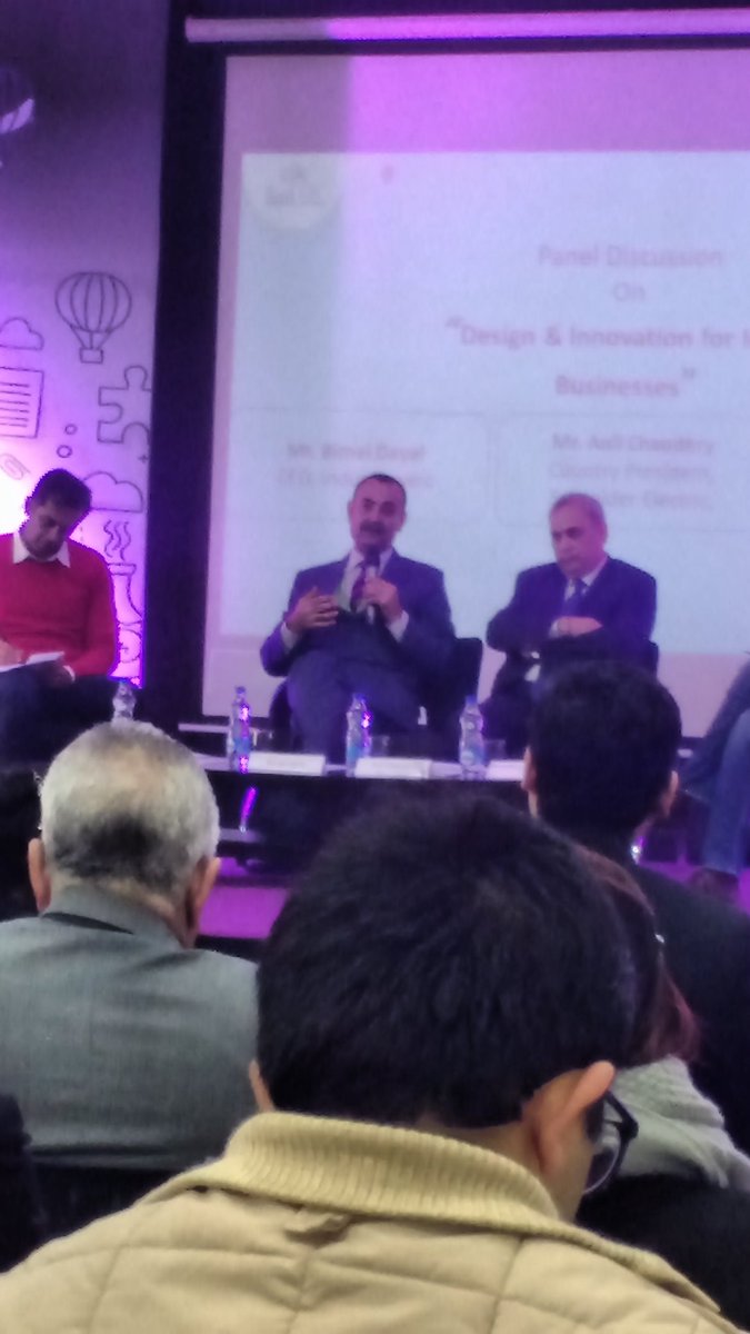 atindra7's tweet photo. #soildesignthinkingforum Bimal Dayal, CEO Indus Tower sharing his initial thoughts on design thinking &amp; innovation in his company. https://t.co/V3KDDTQ5Zt
