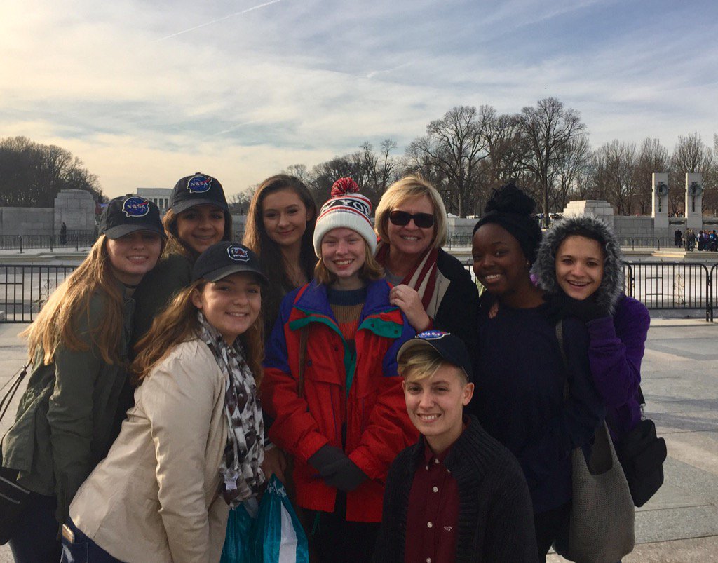 Loved being with our PRHS students when they experienced the WWII Memorial! #PRHSinDC