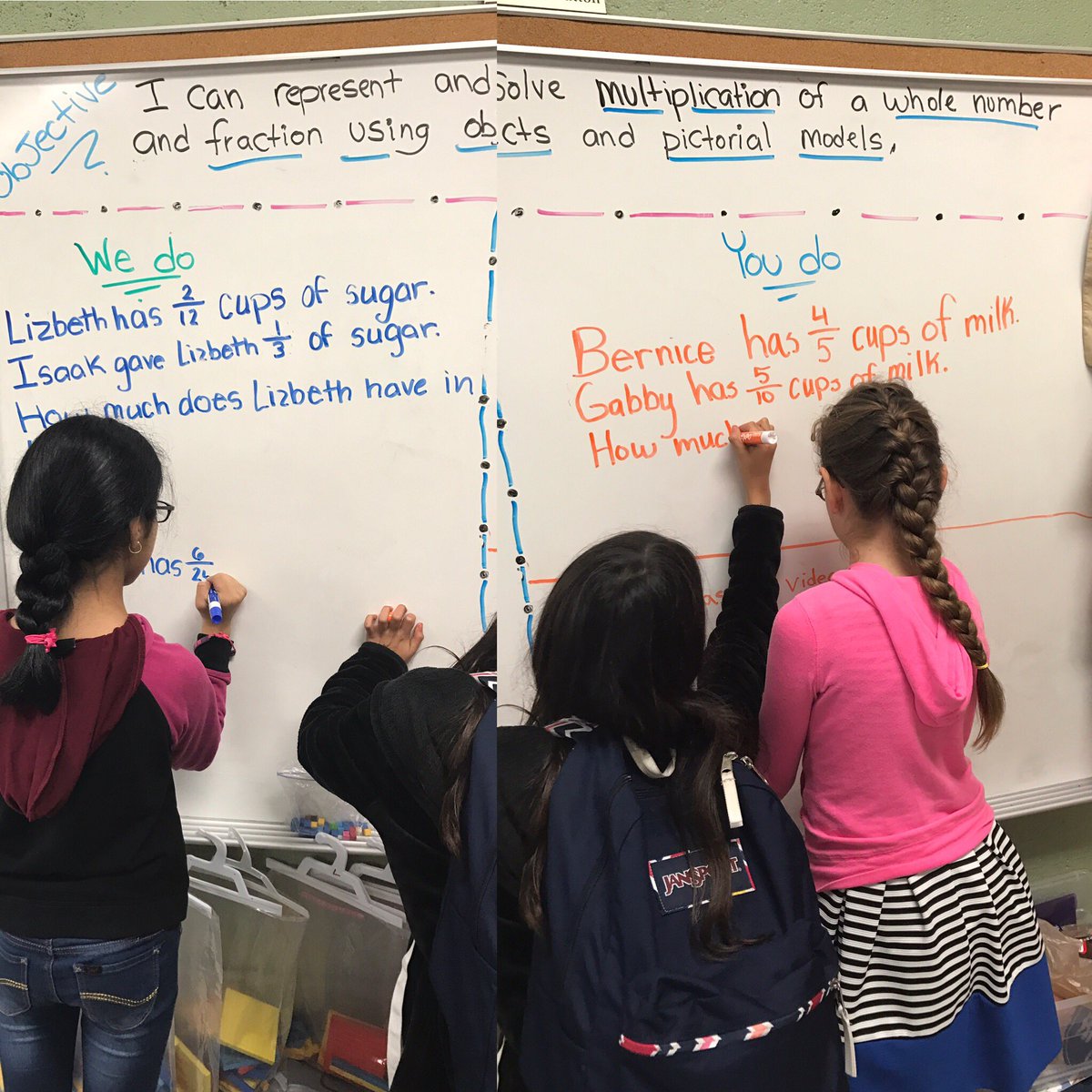 MsSutton5thgrad's tweet photo. When your students can create the problem of the day for you. 😊😊 @TeamDurkeeES https://t.co/6l57AsFNsq