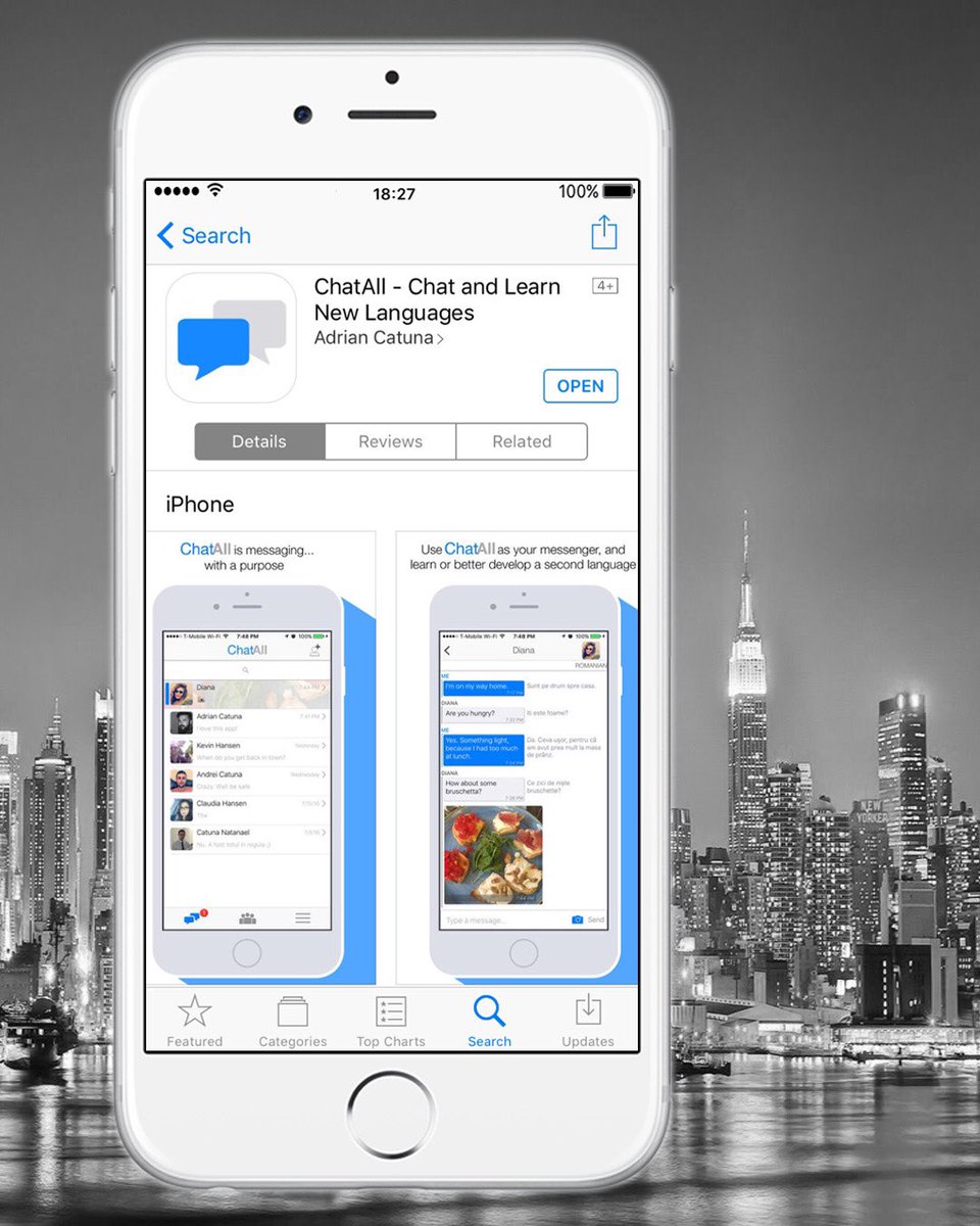 ChatAllApp's tweet photo. If you are excited about the vision of ChatAll, please take a moment and rate us on the App Store. #ChatAll #iPhone #Apple #learning #rate https://t.co/JkkqVUNuXI