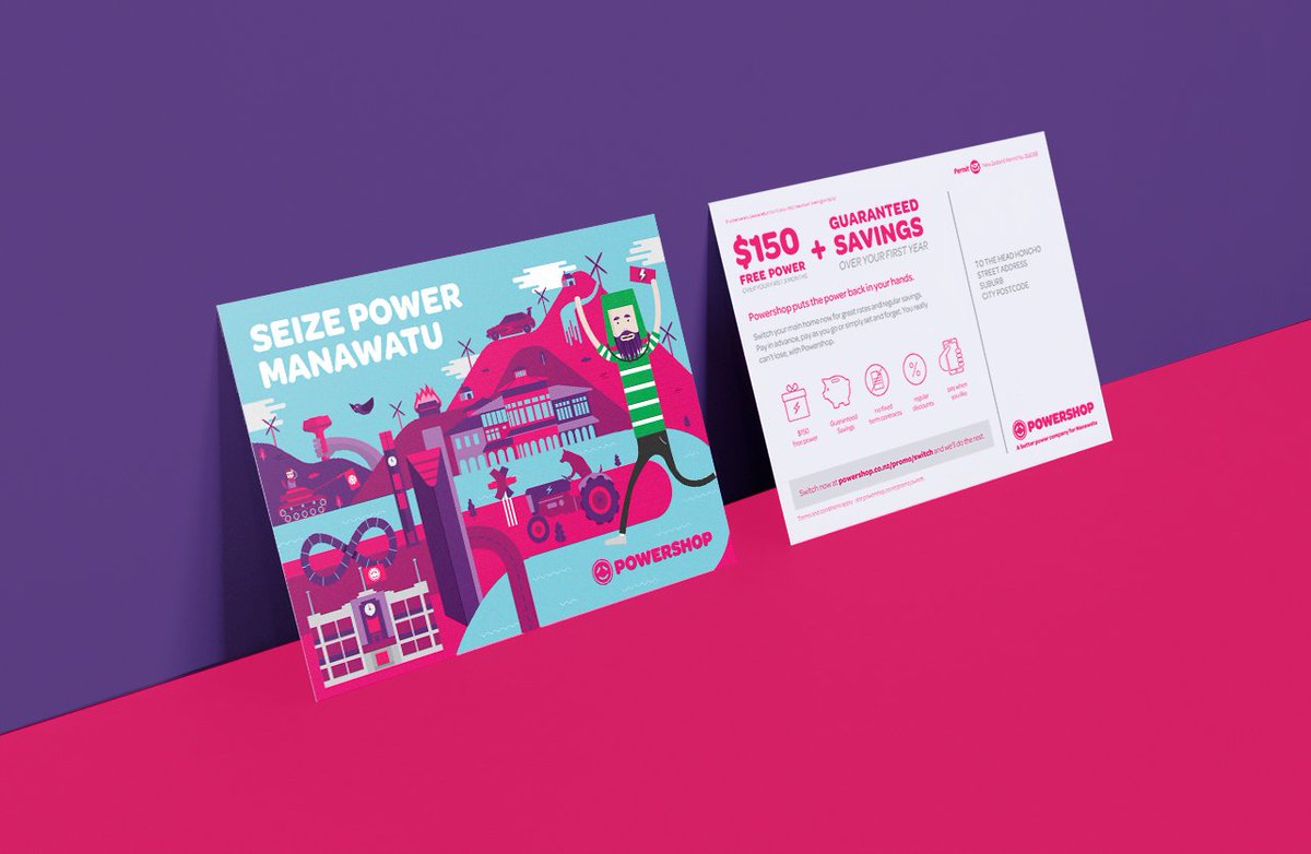 foundrytweets's tweet photo. Powershop's 'Seize Power' campaign captures the spirit of our regions with vibrant illustrations. See case study: https://t.co/wTxYe9UxEH https://t.co/KS3XiUolRw
