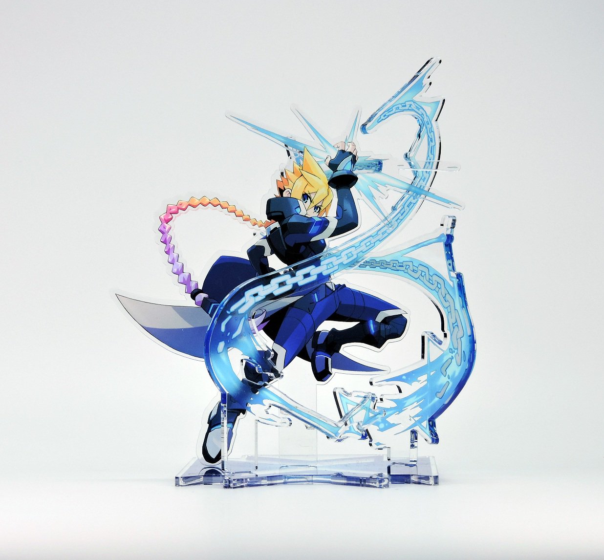 蒼き雷霆 ガンヴォルト アキュラ RORO モルフォ 立体構造アクリルフィギュア 蒼き雷霆 ガンヴォルト アキュラ RORO モルフォ 立体構造
