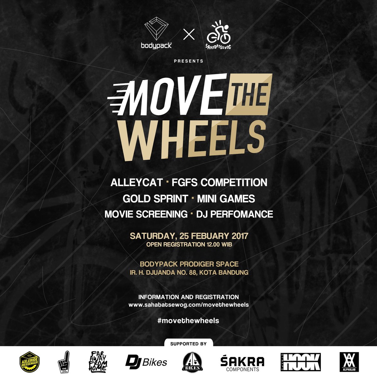 Pendaftaran gratis menangkan uang tunai, trophy dan produk dari sponsor. Informasi &amp; regist sahabatsewog.com/movethewheels #movethewheels