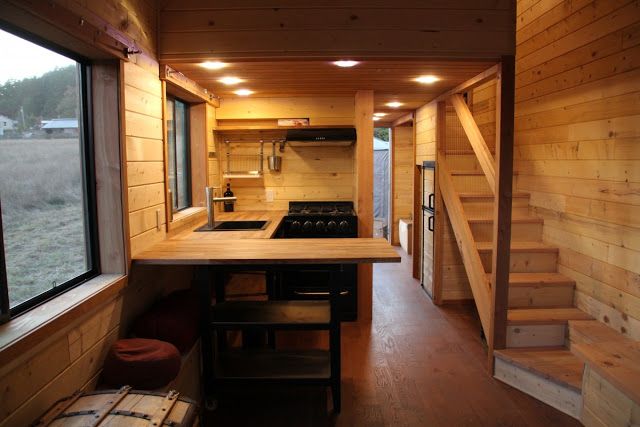 realtinyhouse's tweet image. 450 Sq Ft Tiny Home built by Westcoast Outbuildings in Canada
