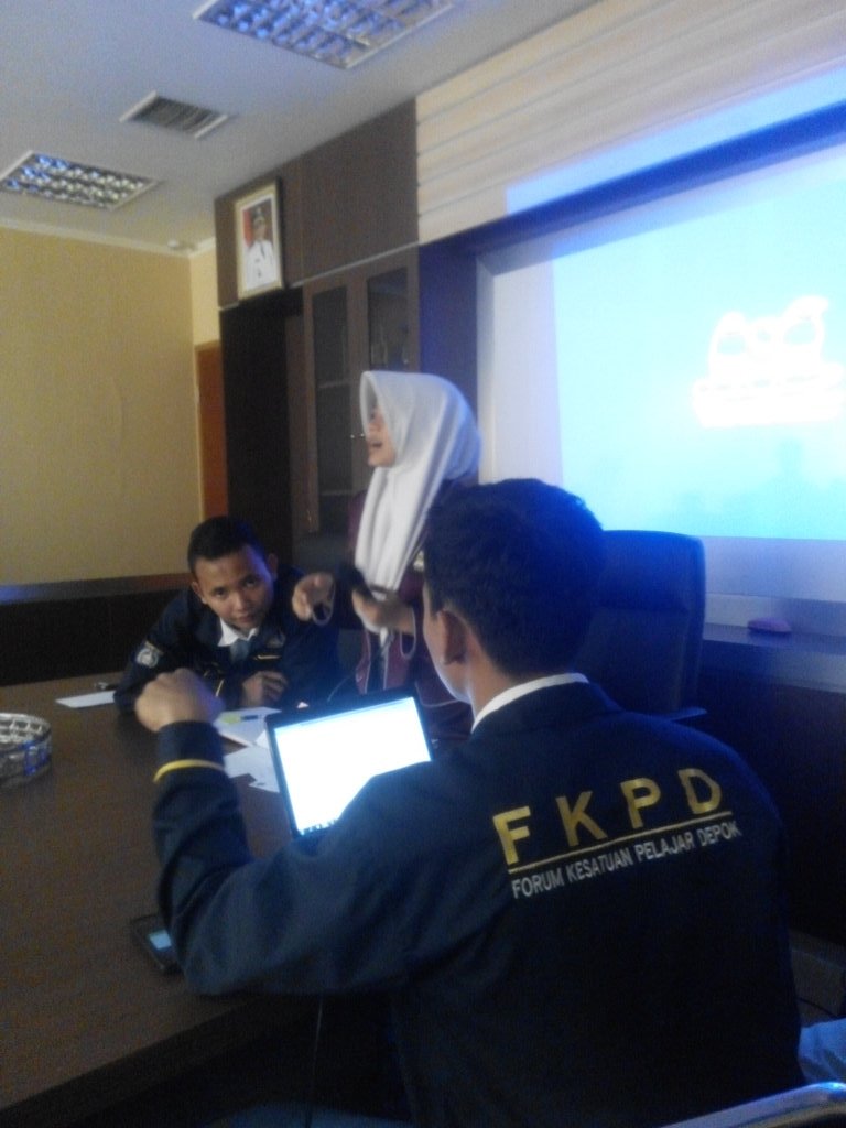 Hooh saat debat dan pemaparan visi dan misi calon ketua fkpd 5