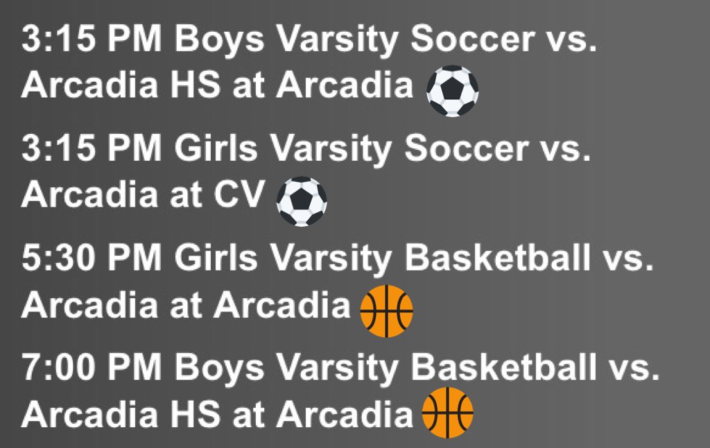 CVHS_Falcons's tweet photo. Be sure to come watch our Falcons tomorrow take on Arcadia!! #ApacheDown https://t.co/HggDRCOGEW
