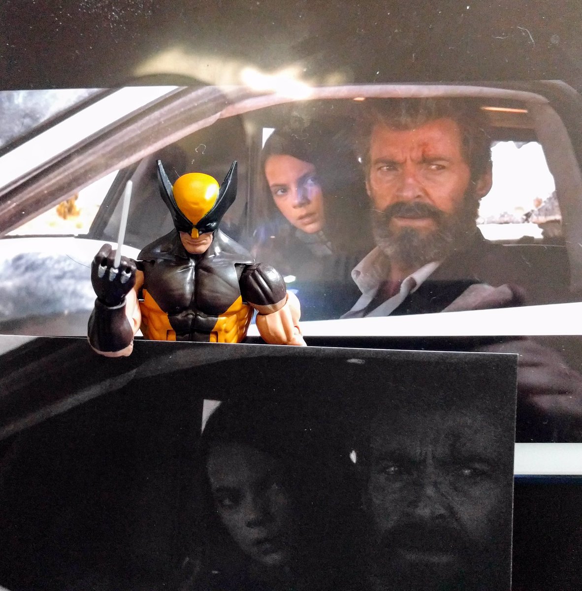 That_Livesay's tweet photo. Frame 1231 of 1974 #Logan. Someone has come along #OneLastTime #1974FramesOfLogan #Marvel #HughJackman #postcard #wponx #Wolverine #X23 https://t.co/dUCKPS6PTC