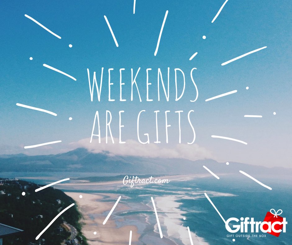 giftract's tweet photo. The weekend is coming. #weeklygift #giftract https://t.co/05xaLPYTEQ