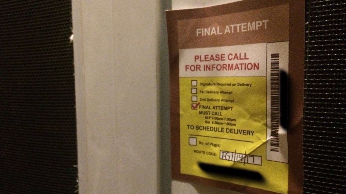 mattaustinTV's tweet photo. These "delivery" tags are appearing in Meriden. Police are suspicious and so should you! What to look for, @ 11 on #NBCCT https://t.co/L5xMAISedi