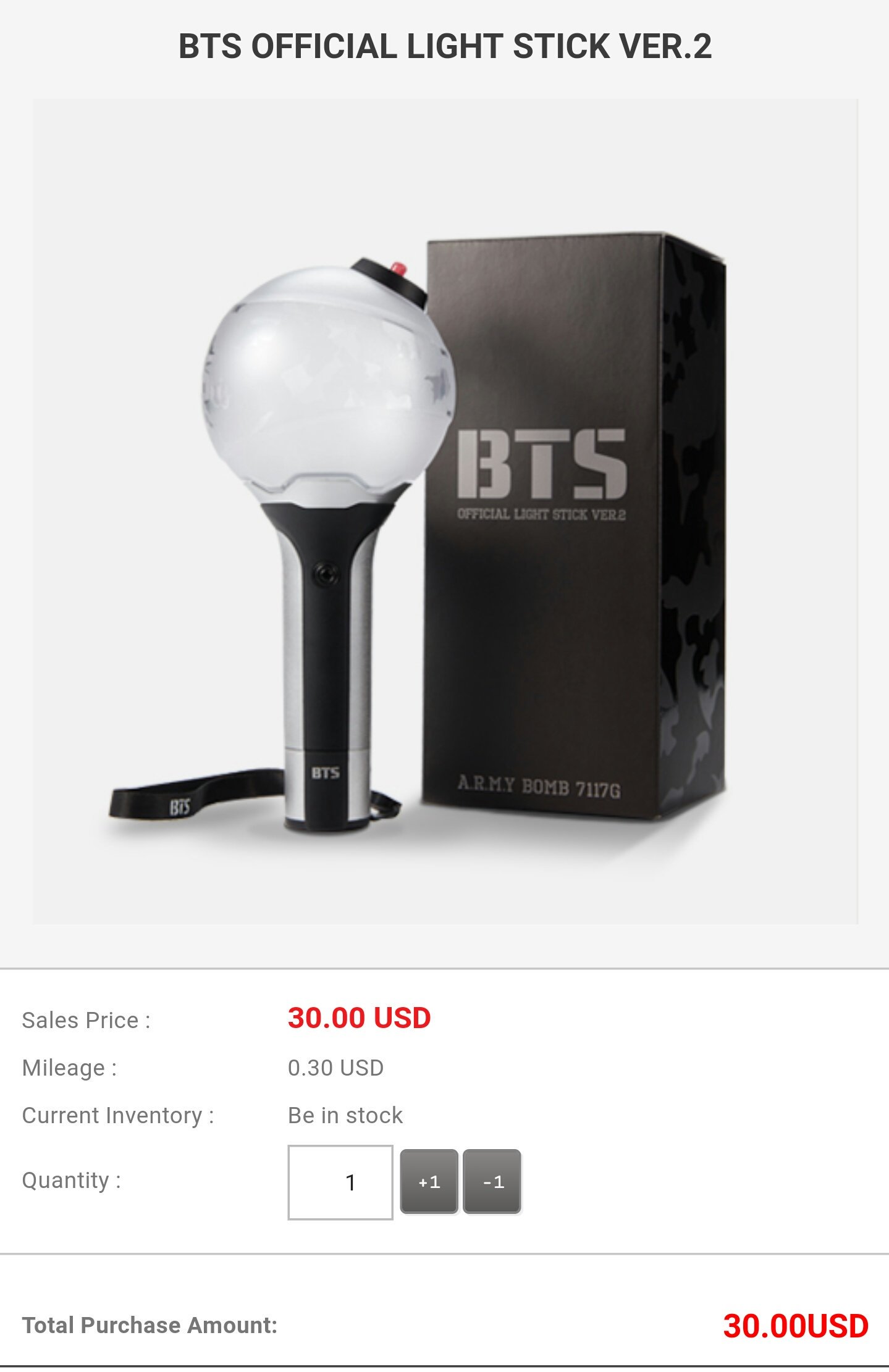 Lightstick BTS