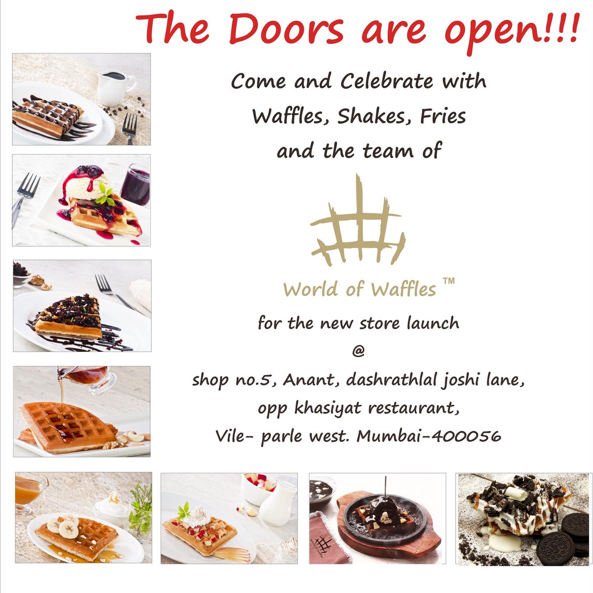 worldofwaffles's tweet photo. #worldofwaffles #vileparle #mumbai #nowopen #wowrocks #wowmania #wowlife #waffles #wafflelife https://t.co/J2XeWUujsh