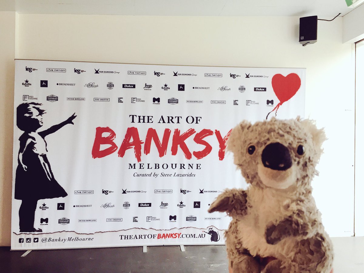 Checked out the Banksy exhibition <a href="/FedSquare/">Fed Square</a> #banksy #fedsq <a href="/Melbourne/">Melbourne, Australia</a> #koalatyart #streetart #urbankoala #graffiti <a href="/banksymelbourne/">ArtOfBanksyMelbourne</a>