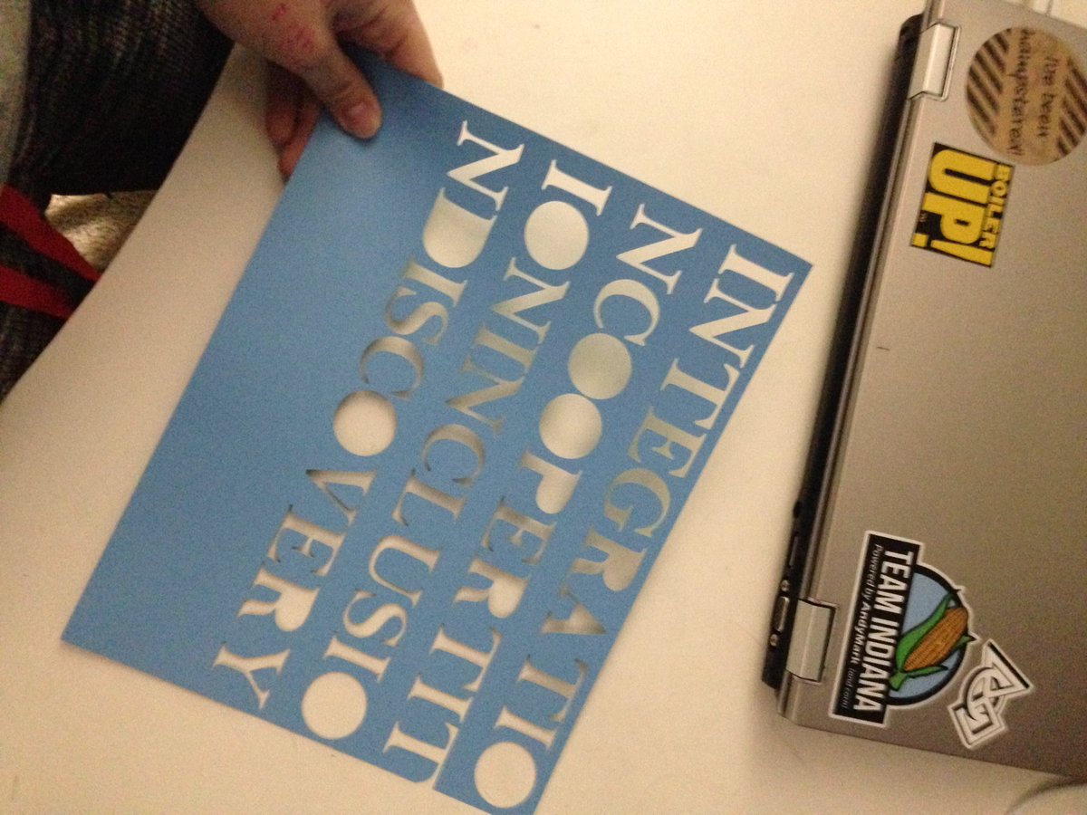 We've been showing <a href="/FLL24717/">FLL Team 24717</a> how to use the <a href="/OfficialCricut/">OfficialCricut</a> to make their presentation professional! Just over a week until we both compete!