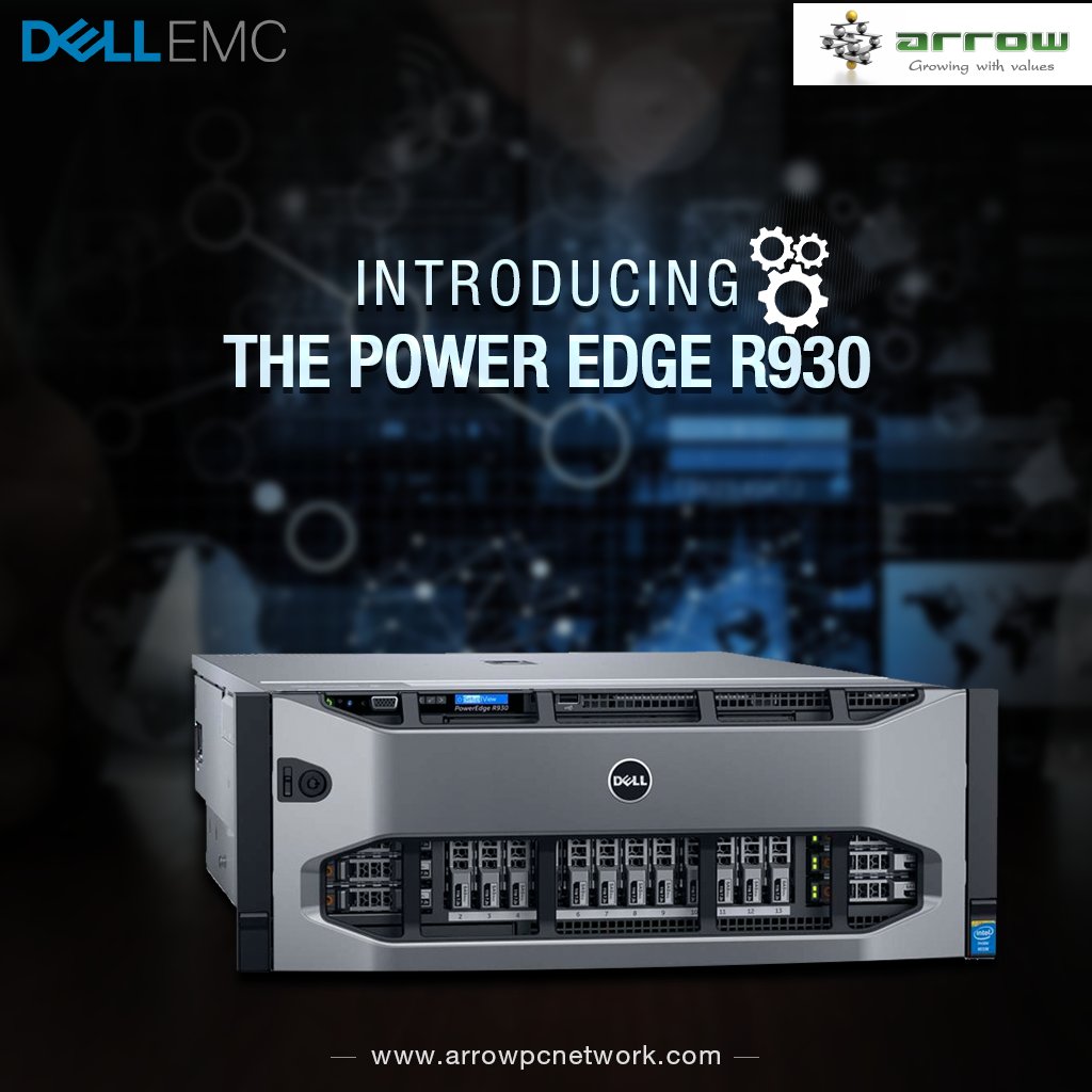 ArrowPcNetwork's tweet photo. With massive capacity, The Power Edge #R930 rack server enables you to delivers exceptional #database performance. https://t.co/CQ4661T90s https://t.co/uugM5eewW4