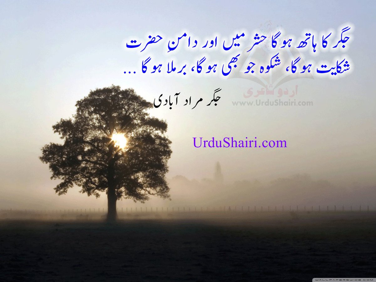 UrduVirsa's tweet photo. جگر کا ہاتھ ہو گا حشر میں اور دامنِ حضرت ​,,,*

شکایت ہو گا، شکوہ جو بھی ہو گا، برملا ہو گا ​..!!

#جگرـمرادـآبادی
https://t.co/KYwrRoBC2v https://t.co/MkBdYeyhmI