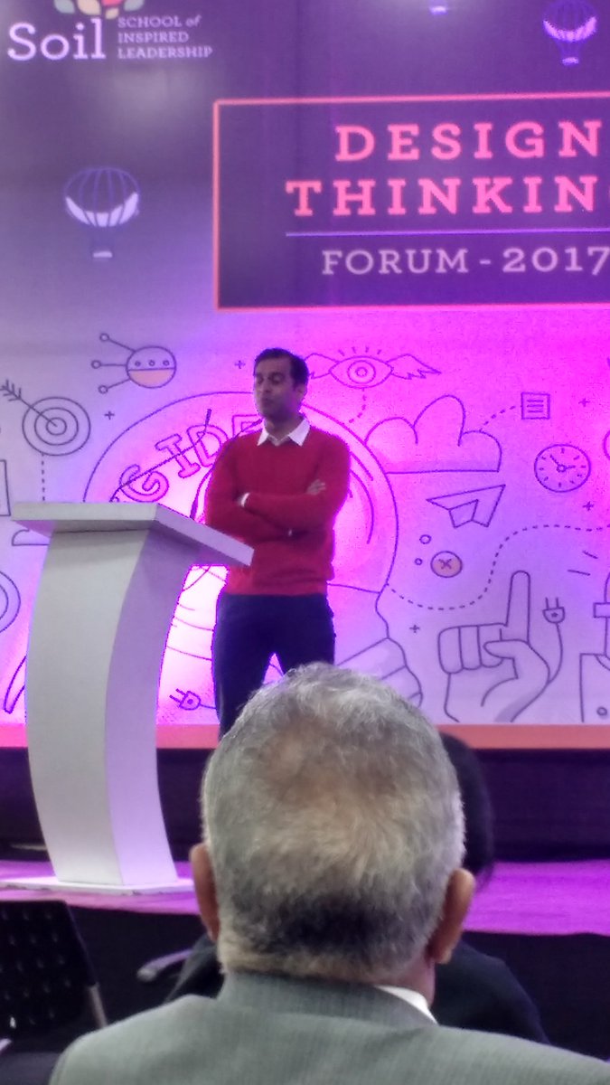 atindra7's tweet photo. #soildesignthinkingforum Ayush Chauhan, CEO, Quicksand delivering his Keynote address @ Design Thinking Forum, SOIL https://t.co/Pw6bvXKLzI