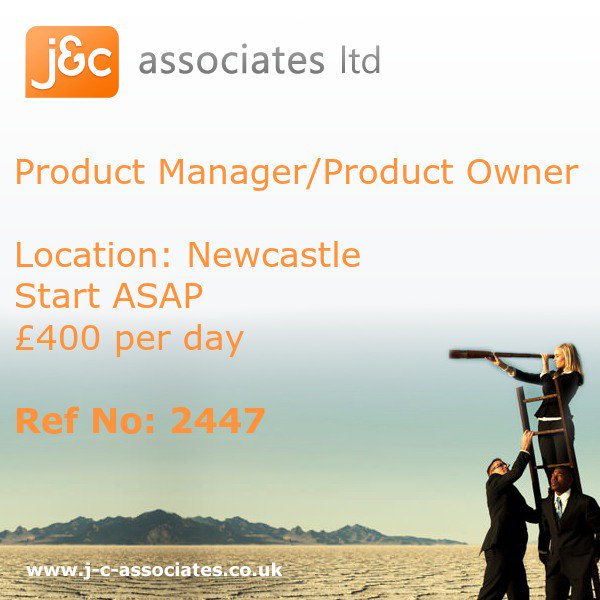 We are currently recruiting for a Product Owner. #NewcasteUponTyne

For more details please visit: goo.gl/yBUvnx