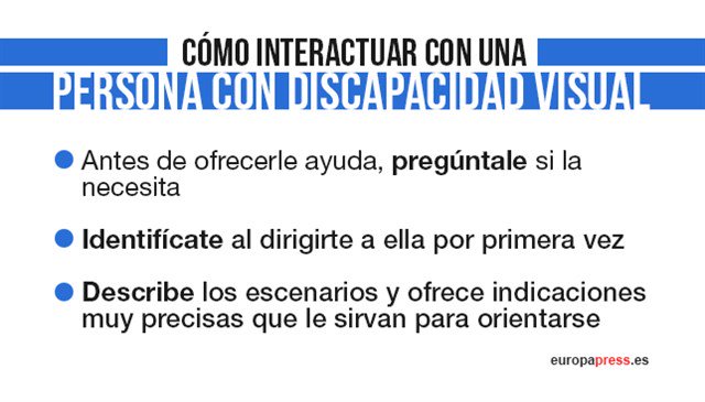 europapress's tweet photo. Se lee en 2 minutos y podrás saber cómo tratar a las personas con discapacidad https://t.co/5PP4NSnGPD ¡No te quedes ahí y pon de tu parte! https://t.co/Cc8YwEMN97
