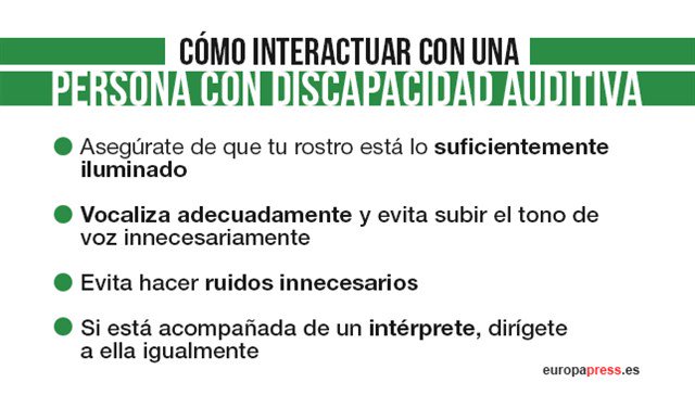 europapress's tweet photo. Se lee en 2 minutos y podrás saber cómo tratar a las personas con discapacidad https://t.co/5PP4NSnGPD ¡No te quedes ahí y pon de tu parte! https://t.co/Cc8YwEMN97