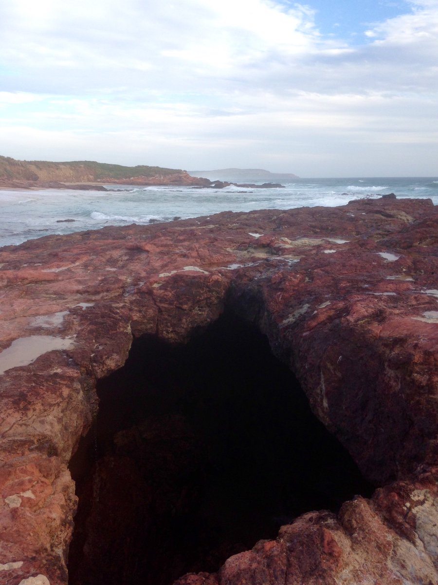 PIWalkabout's tweet image. Forrest Caves, Surf Beach