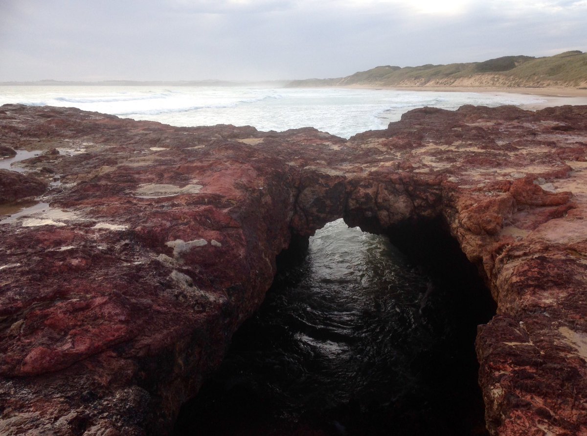 PIWalkabout's tweet image. Forrest Caves, Surf Beach