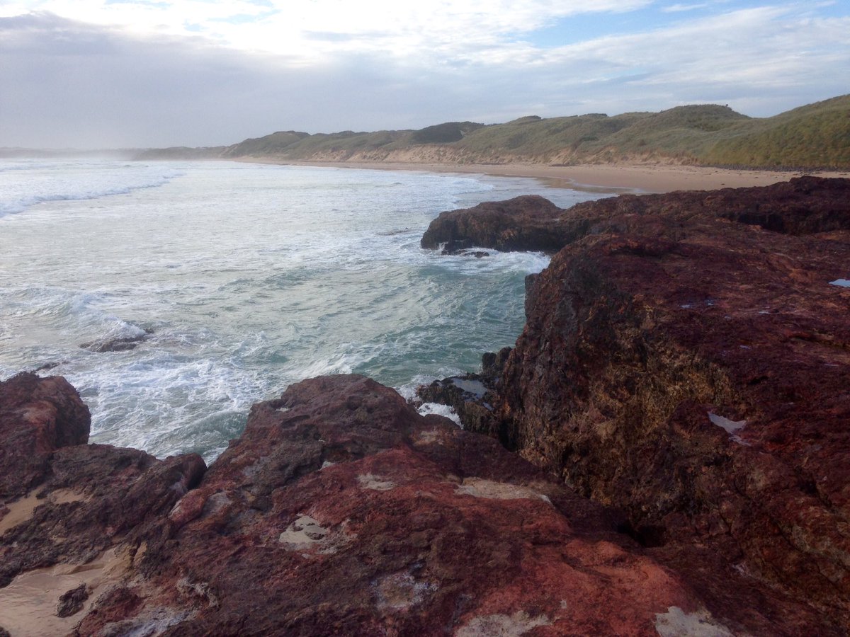 PIWalkabout's tweet image. Forrest Caves, Surf Beach