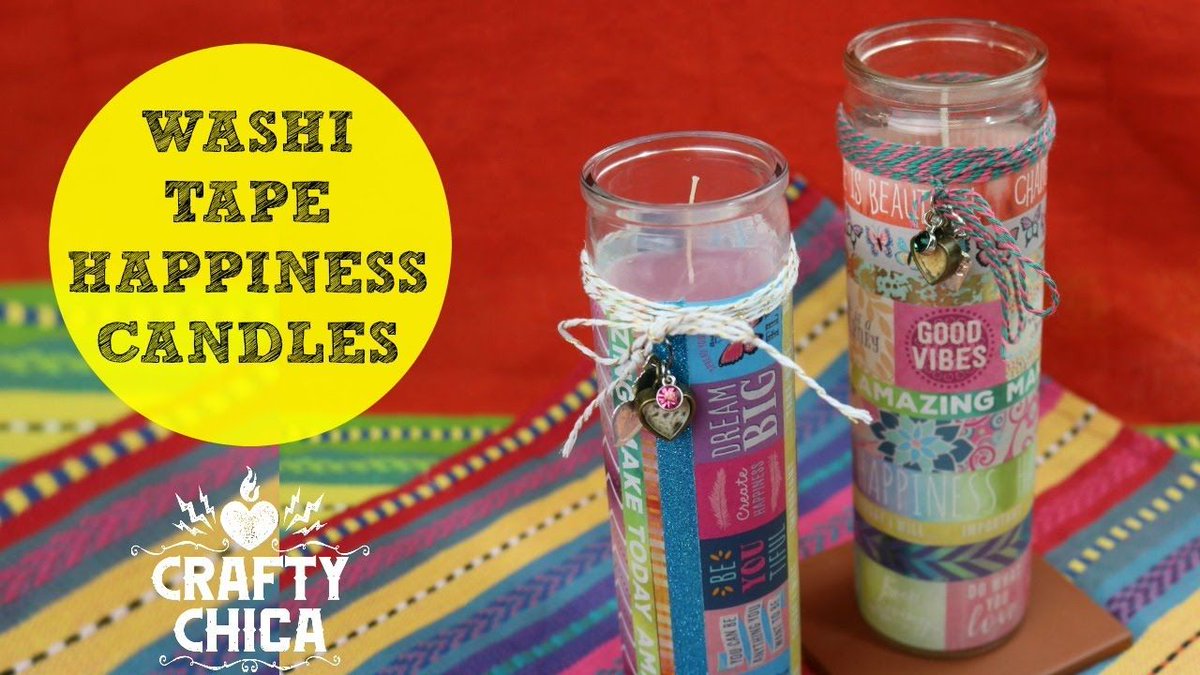 muchomotivation's tweet photo. Washi Tape Happiness Candles to bring good energy to your home or workspace! https://t.co/Y2I9NpBjeO https://t.co/IYqpCKK3or