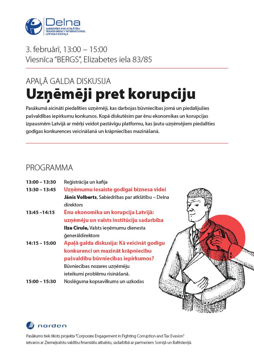 DELNA_LV's tweet image. Aicinām būvniecības uzņēmumus uz diskusiju par ēnu ekonomiku&amp;amp;korupciju 3.feb. Īpašā viese Ilze Cīrule no @vid_gov_lv ej.uz/8jap