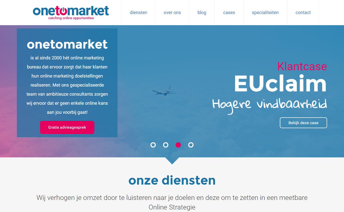 Onetomarket is Back for the future met een nieuwe huisstijl én een nieuwe website! Check it out:
onetomarket.nl