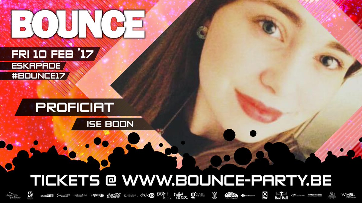 bounce__party's tweet photo. Proficiat @ise_boon! Volgende week laatste kans op een gratis duo-ticket ;-) #bounce17 https://t.co/X7IyXt6H99