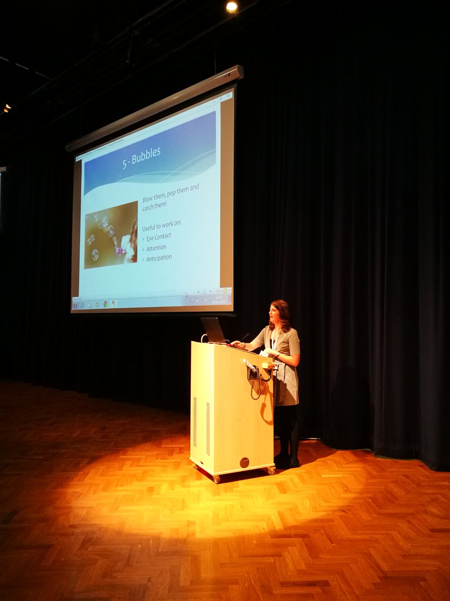 sltmarjon's tweet photo. Beth Featherbe tells us about working with pre-verbal children #sltconference @sltmarjon @marjonuni https://t.co/BkqjFsAC59