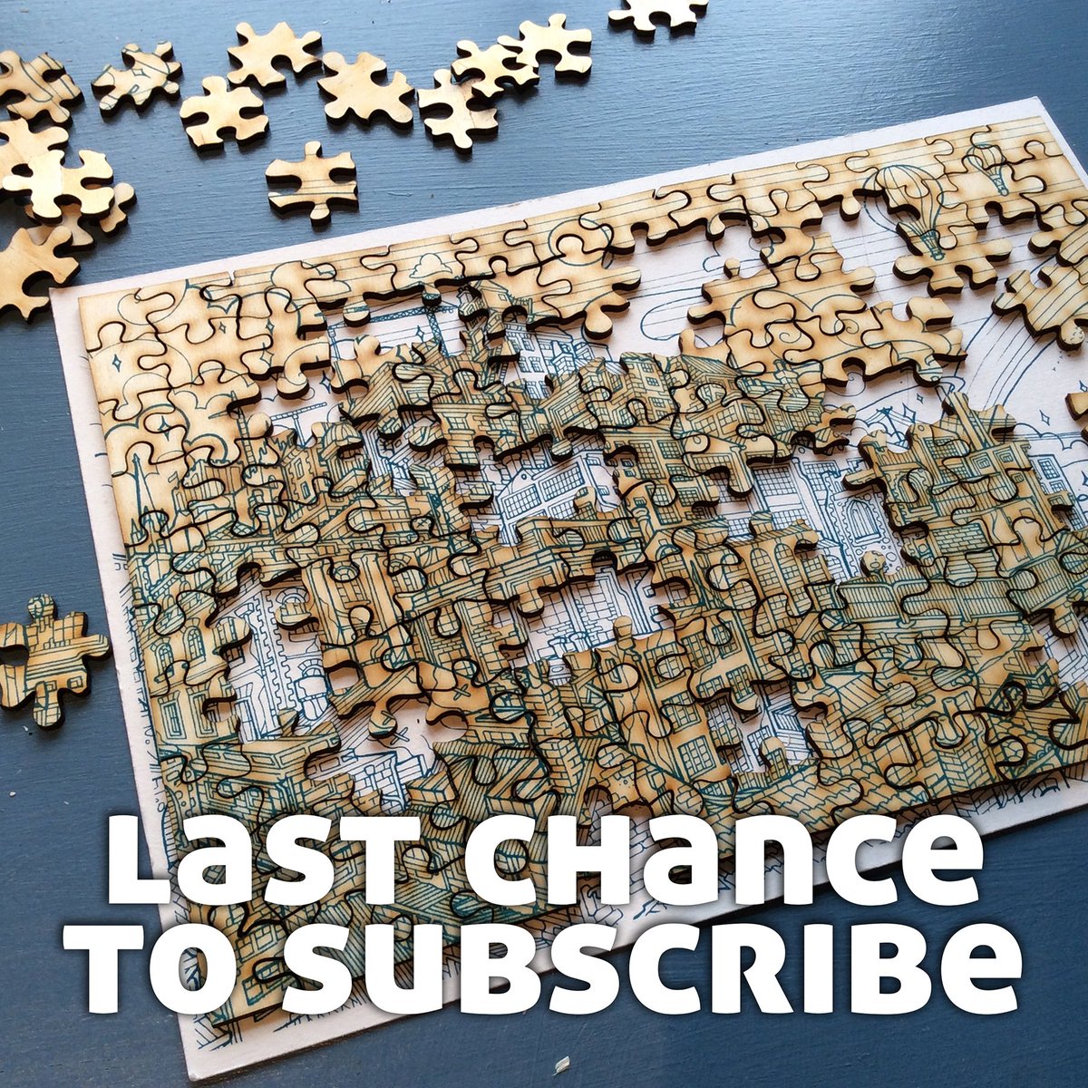 Last day to sign up if you want this plywood jigsaw/screenprint on Fabriano Rosaspina paper combo by <a href="/genealityart/">Beverley Gene Coraldean</a> - takeawayart.co.uk