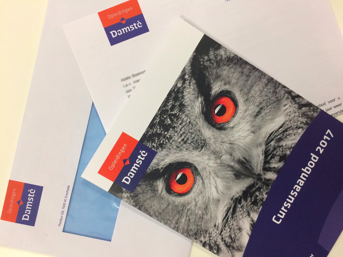 damsteopleiding's tweet image. Vanaf vandaag op de deurmat bij alle #advocaten in Oost-Nederland. Het nieuwe cursusprogramma van Damsté Opleidingen voor 2017. #POpunten