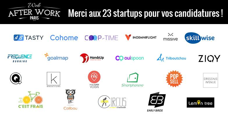 Un grand merci aux #startups pour vos candidatures à notre #WAWParis 13 du jeudi 26 janvier, le résultat des 5 startups choisies arrive...