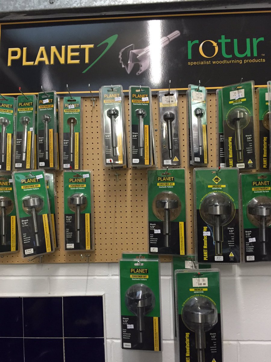 BivenMachineryS's tweet photo. Check out our range of #planet #forstnerbits available in store and online https://t.co/VP7dVbiddH #woodwork #woodturning #happyfriday https://t.co/nl5hmuO8Rf