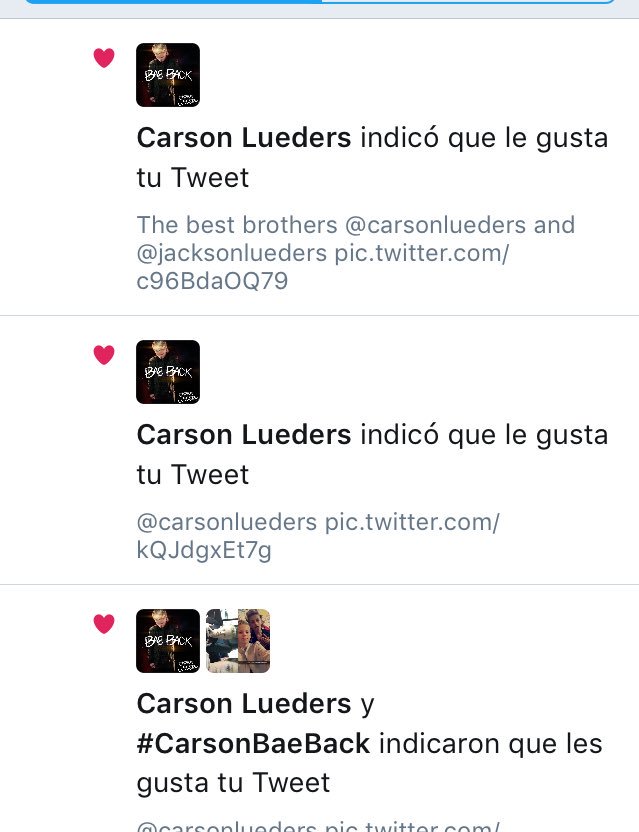FamilyLuedizers's tweet photo. @carsonlueders It's already 4 likes in the day 😱😱❤️!!! pls folow me 🙏😭🙏🙏🙏💘 https://t.co/zaGljZ7qEf