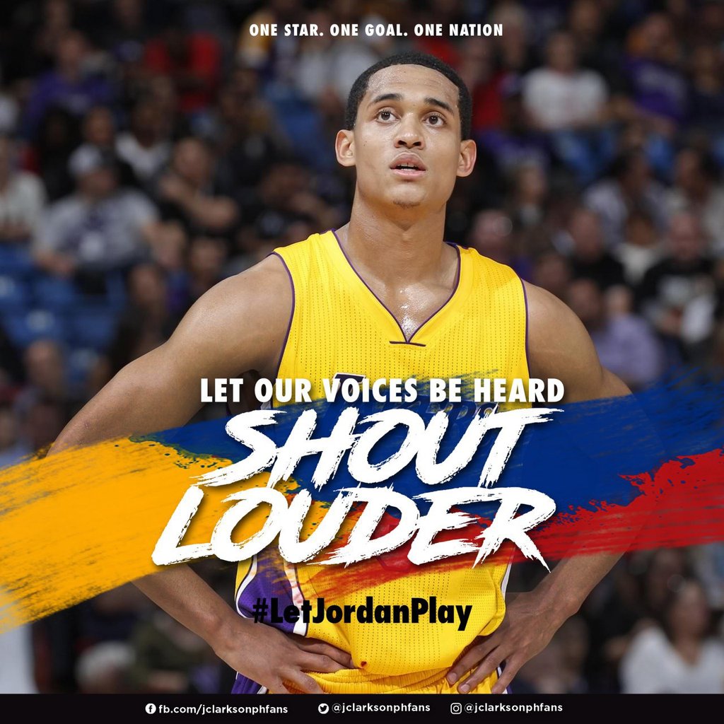 jclarksonphfans's tweet photo. With One Voice for One Star, One Goal, One Nation!

Let's unite and make the NBA hear us! 

#LetJordanPlay #PinoyPride #NBAVOTE https://t.co/Ez6LFy58vf