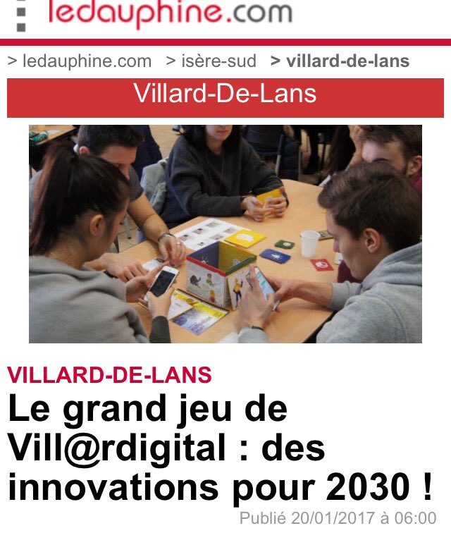 ftrouill's tweet photo. Beau succès pour la matinée serious game TechIT de @Grenoble_EM pour #villardigital. Merci à @VillardTourisme et tous les participants https://t.co/rLbGDiFGXS