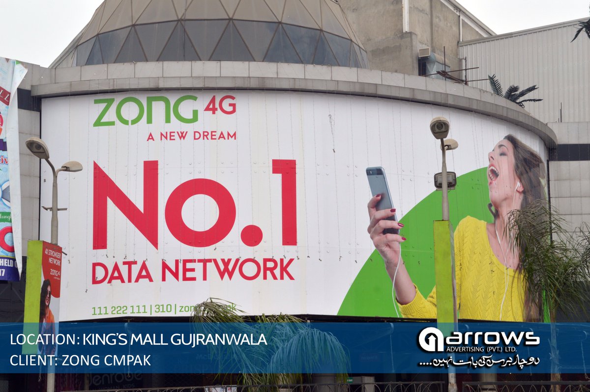 Arrows_Adv's tweet photo. #Zong_4G #A_New_Dream
#Gujranwala #Kings_Mall https://t.co/hPMfIukBVz