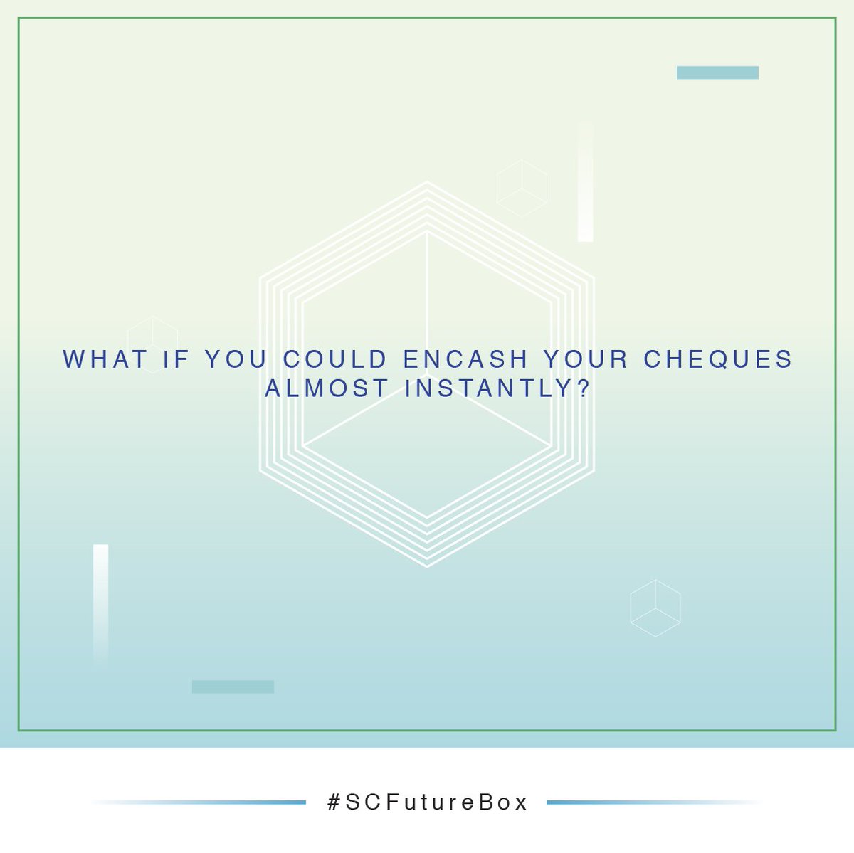 SCTrophy's tweet photo. In the future, you won’t have to stand in queues to encash your cheques. Stay tuned for the #SCFutureBox https://t.co/Uq39eIl8Zo