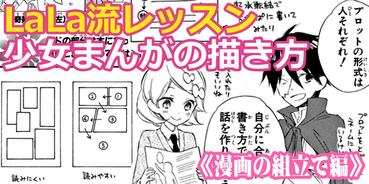 イラスト マンガ描き方ナビ 新着講座 Lala流 少女まんがの描き方 レッスン 漫画の組立て編 T Co Ikzy3gmr6p 漫画作りのワンポイントレッスン 今回はストーリー作りに欠かせないプロット ネームの描き方を紹介します T