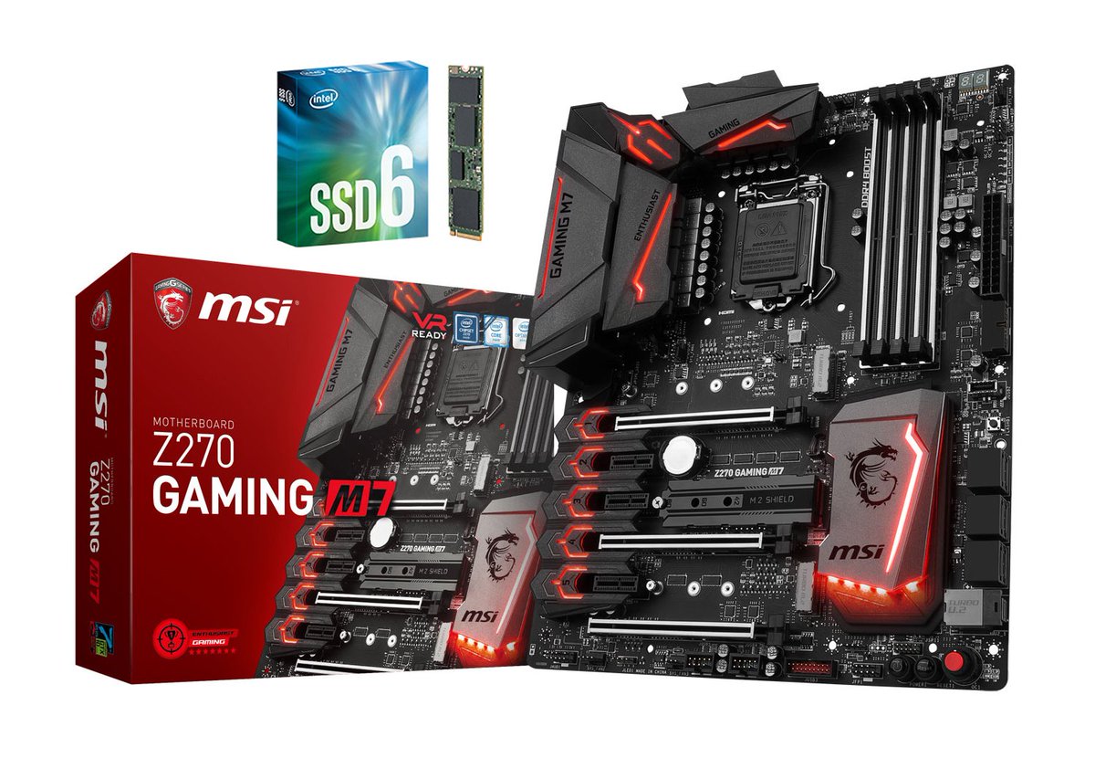 cowcotland's tweet photo. #MSI offre un SSD #Intel #600P 256 Go pour l'achat d'une #Z270 #GAMING M7 ou M5 https://t.co/8vTotZCGZx https://t.co/5rF6H6yOpa